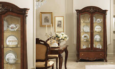 Vitrine 2-türig Nussbaumfarbe