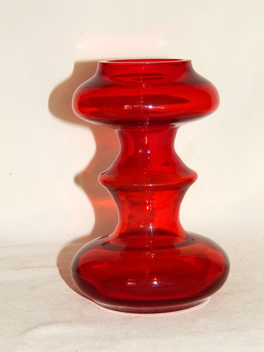 Wmf glas vase - glas, rot