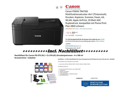Canon pixma tr4750i - canon,