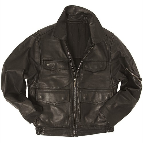 Original polizei lederjacke - polizei,