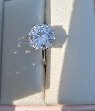 Ring - 18 kt Weißgold - 5.00ctDiamant (Laborgezüchtet ) - F VS1 IGI-zertifiziert