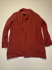 Damen Weste Mit Taschen Zero 100% Baumwolle Gr 44 Orange Erbstück