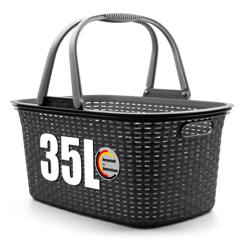 Wäschekorb mit henkel - wäschekorb, 35l