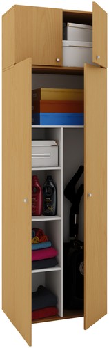 Holz besenschrank putzschrank - besenschrank,
