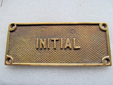 altes Schiffs Messing Schild - Schiff Emblem - Fabrikschild - Typen Plakette