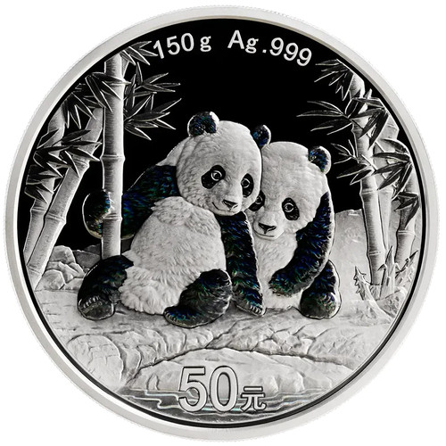 Silbermünze 150gr china panda - china,