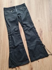 Gothic Hose schwarz Damen W 36