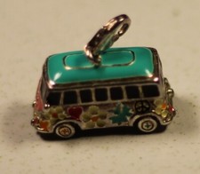 Thomas Sabo  Charm Anhänger VW Bus Bulli Hippie türkis bunt silber 925 sammler