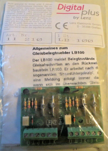 Lenz lb100 gleisbelegtmelder - lb100,