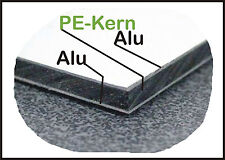 3mm Alu Verbundplatte Dibond - A4 - A3 - A2. Werbeschild Firmenschild Eingangs