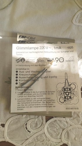 Schalterzubehör glimmlampe - schalterzubehör,