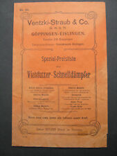 Preisliste Ventzki-Straub