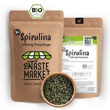 BIO Spirulina Presslinge | 2.000 Tabletten á 500mg | 1 kg | 100% reine Alge