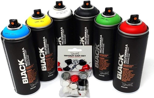 Montana black spraydosen set - black, 6