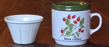 Seltmann Weiden "Rosa Canina" / Hagebutte, Tasse/Teetasse, Teesieb und Deckel