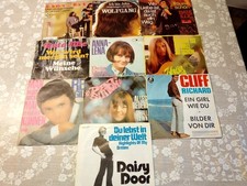 10 Singles 7" SCHLAGER Schallplatten Sammlung Plattensammlung mit Album