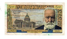 FRANKREICH Banknote 5 NF