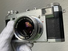 Contax IIa Black Dial + Sonnar 50/2 – Sammlerstück, kleiner Defekt, Black-Dial