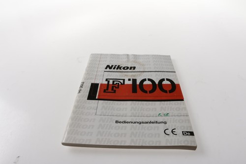 Nikon f100 bedienungsanleitung - nikon,