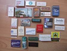kleine Sammlung von Streichholzschachteln, Zündholzbriefchen, Firmen, Gasthäuser