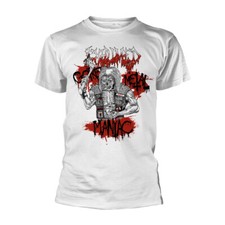 Exhumed - Gore Metal Maniac White T-Shirt - Official Merchandise