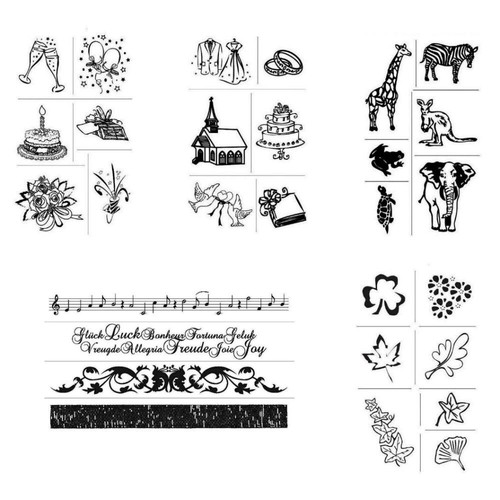 Stempel hochzeit party tiere - party,