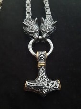 Thors Hammer Wolf Edelstahl