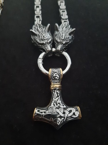 Thors hammer wolf edelstahl - thors,