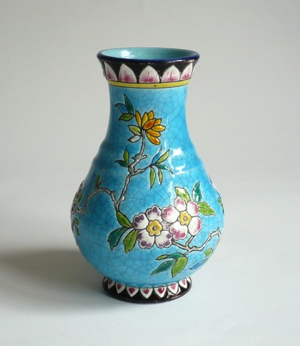 Art deco vase emaux de - deco,
