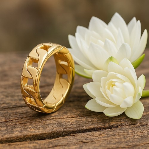 Unisex breitbandring gold - unisex,