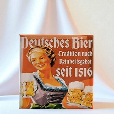 Deutsches bier retro werbung - werbung, |