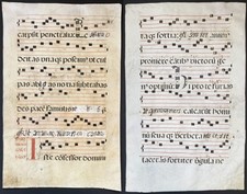 Antiphonar Antiphonary Pergament vellum Handschrift manuscript 17.Jh. Musik 878