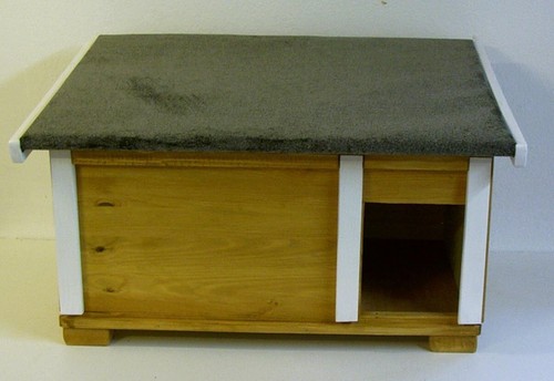 Katzenhaus outdoor isoliert - katzenhaus,