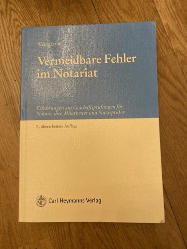 Vermeidbare fehler notariat - vermeidbare,