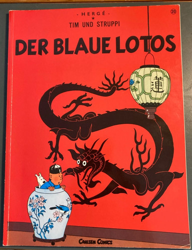Der blaue lotos - lotos, hergé