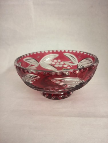 Bleikristall schale rot - schale,