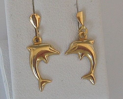 Delfin ohrringe aus - ohrringe,