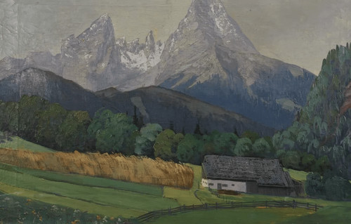 Blick auf watzmann gemälde - blick,