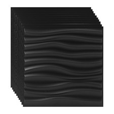 20X 3D Diamant Wellen Wandpaneele Hochsteifes PVC 30x30 CM,Nicht Verformbar 1.8㎡