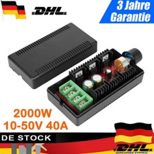 PWM MOTORREGLER DC 12V 24V 48V 40A 2000W MOTOR SPEED CONTROLLER TREIBER MODUL