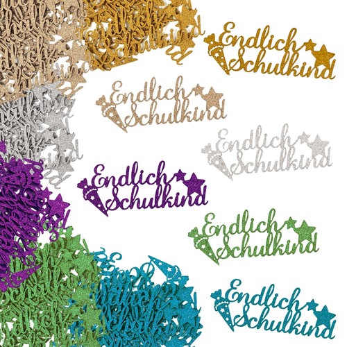 12x endlich schulkind konfetti - 12x,