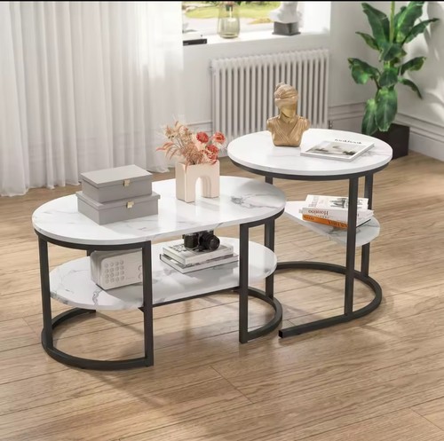 2er couchtisch set - couchtisch, modern