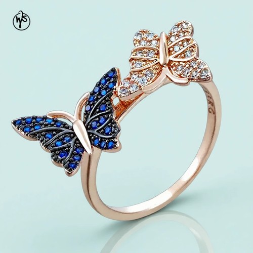 Ring schmetterlinge 585er - schmetterlinge,
