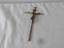 Kruzefix Messing Messingkreuz Metallkreuz Metall Jesus INRI Kreuz Religion H 24