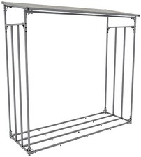 Kaminholzständer Ruston Aluminium Holzlager Kaminholzregal Brennholz Unterstand