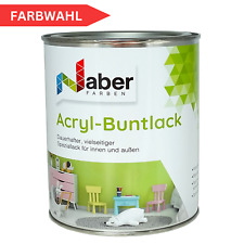 1 L Acryl-Buntlack, Möbellack, Holz, Spielzeugfarbe, RAL Farbwahl - SEIDENMATT