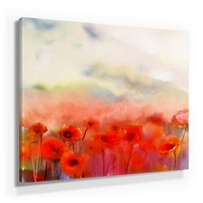 Wunderschöne Mohnblumenbilder als XXL Leinwandbilder. Aufgespannt auf Holzrahmen