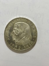 5 DM Münze, Johann Gottlieb Fichte, Buchstabe "J" von 1964