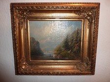 signiertes antikes Ölbild