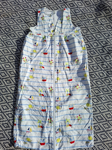 Baby schlafsack weiß - schlafsack, weiß/blau